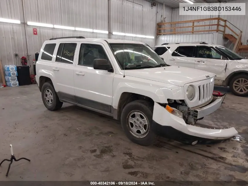 2011 Jeep Patriot Sport VIN: 1J4NF1GB3BD153446 Lot: 40342106