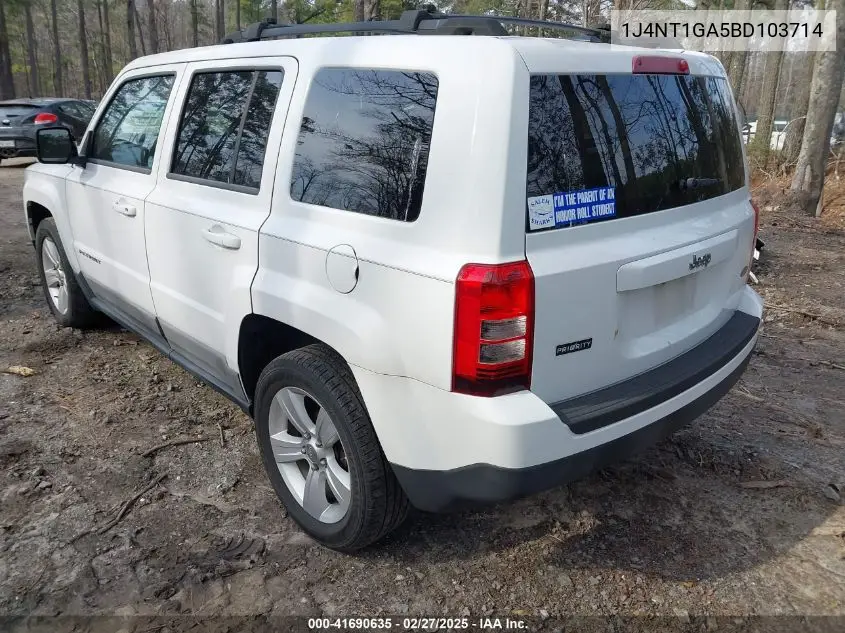 2011 Jeep Patriot Sport VIN: 1J4NT1GA5BD103714 Lot: 41690635