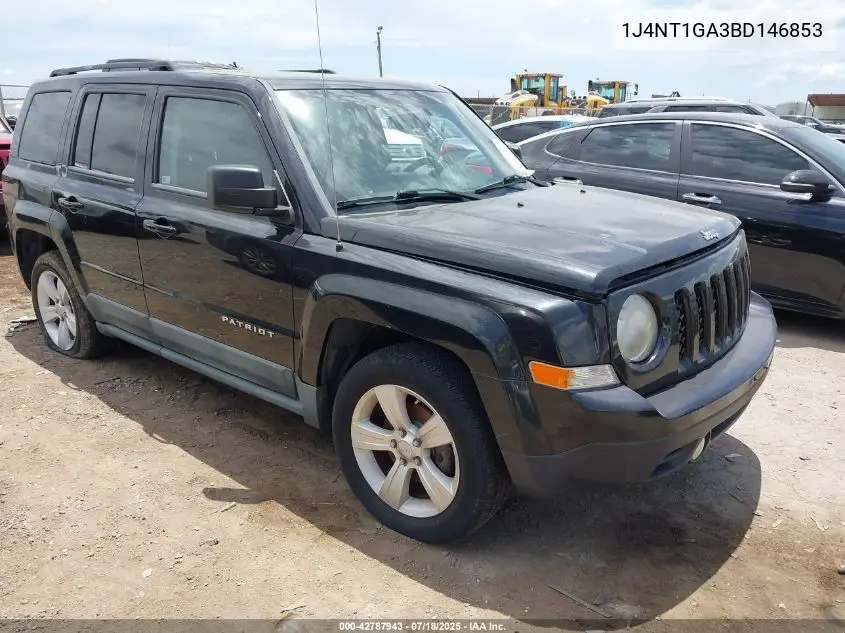 2011 Jeep Patriot Sport VIN: 1J4NT1GA3BD146853 Lot: 42787943