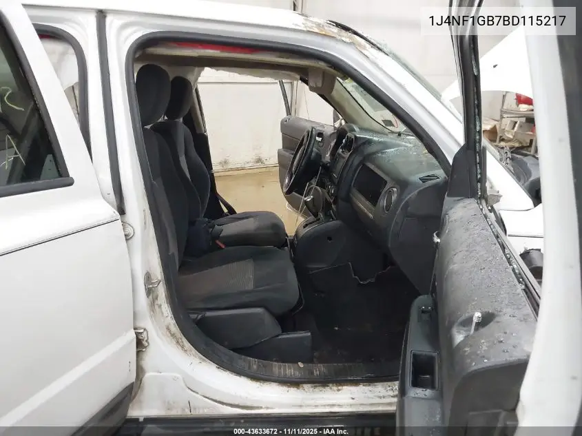 1J4NF1GB7BD115217 2011 Jeep Patriot Sport