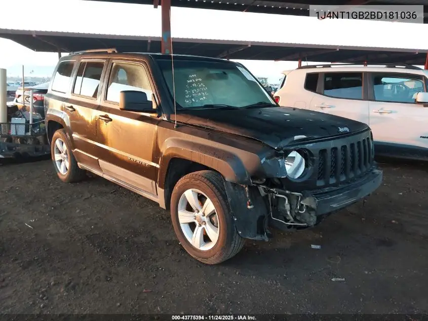 1J4NT1GB2BD181036 2011 Jeep Patriot Sport