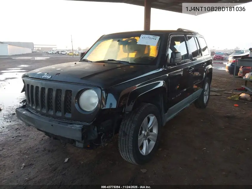 1J4NT1GB2BD181036 2011 Jeep Patriot Sport