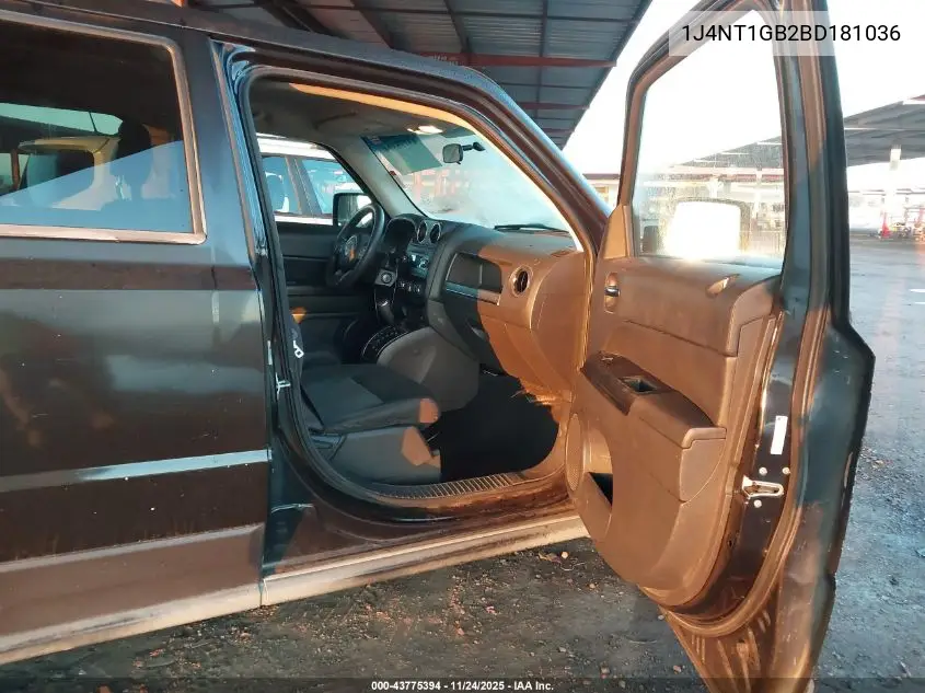 1J4NT1GB2BD181036 2011 Jeep Patriot Sport