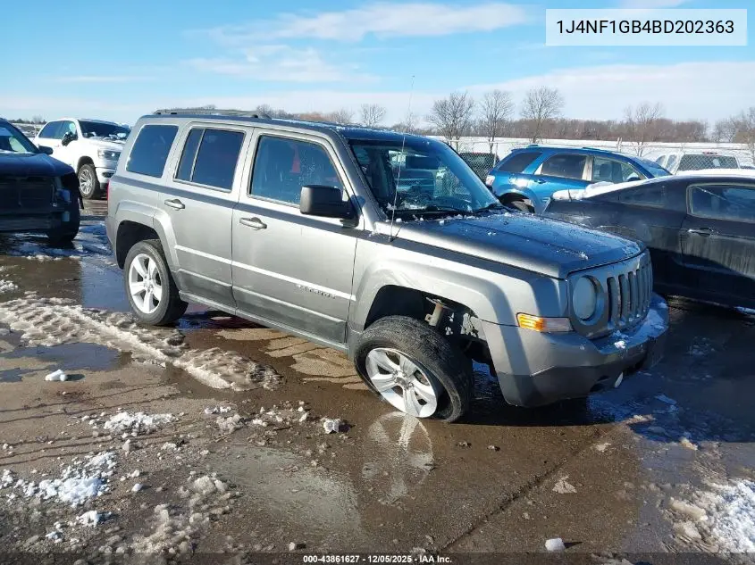 1J4NF1GB4BD202363 2011 Jeep Patriot Sport
