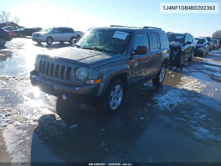 1J4NF1GB4BD202363 2011 Jeep Patriot Sport
