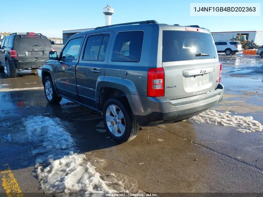 1J4NF1GB4BD202363 2011 Jeep Patriot Sport