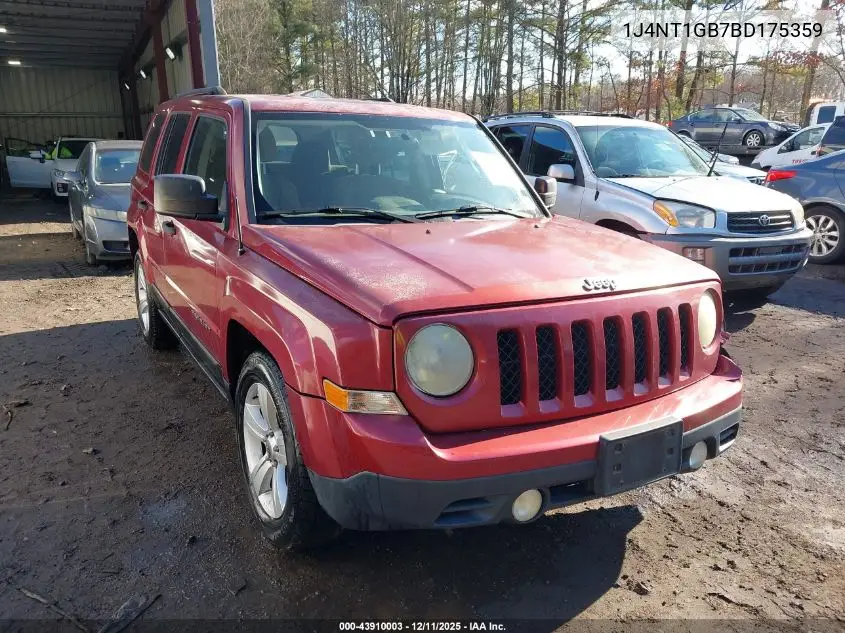 1J4NT1GB7BD175359 2011 Jeep Patriot Sport