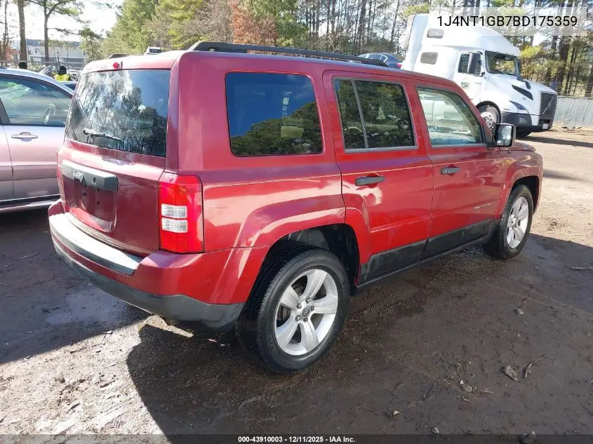 1J4NT1GB7BD175359 2011 Jeep Patriot Sport