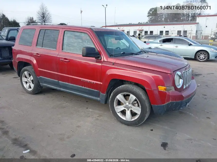 1J4NT4GB7BD160071 2011 Jeep Patriot Latitude X