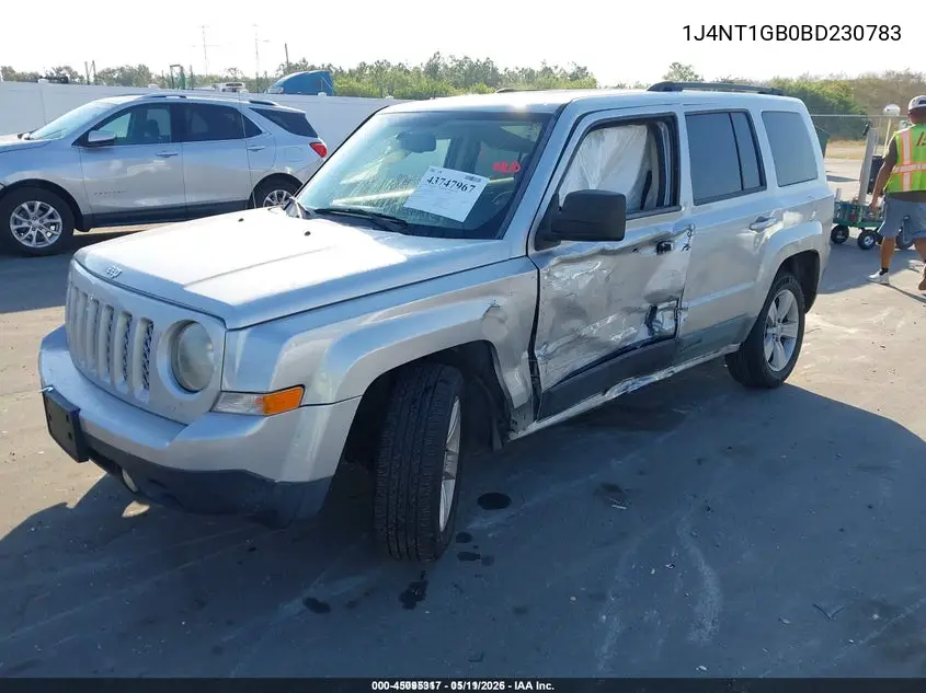 1J4NT1GB0BD230783 2011 Jeep Patriot Sport