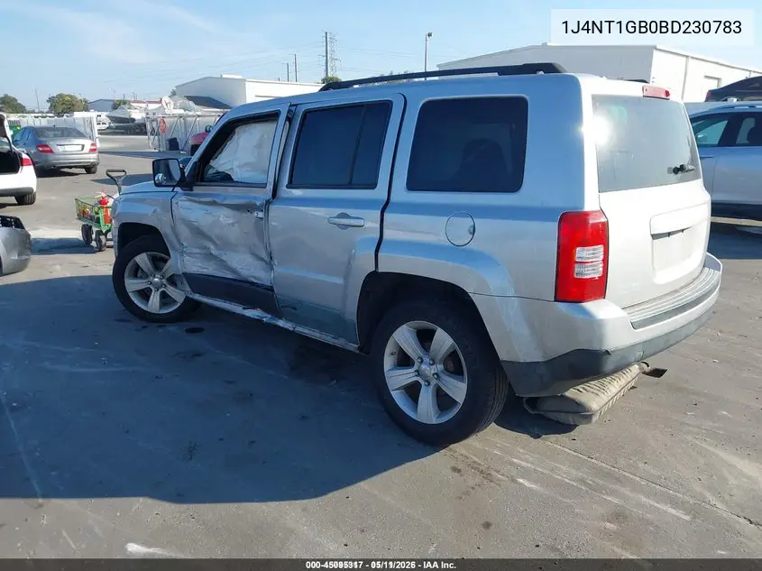 1J4NT1GB0BD230783 2011 Jeep Patriot Sport