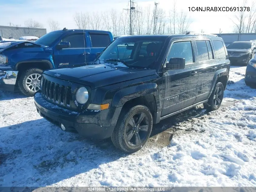 1C4NJRABXCD691378 2012 Jeep Patriot