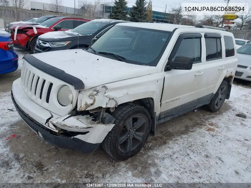 1C4NJPAB6CD686294 2012 Jeep Patriot