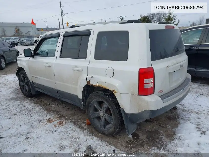 1C4NJPAB6CD686294 2012 Jeep Patriot