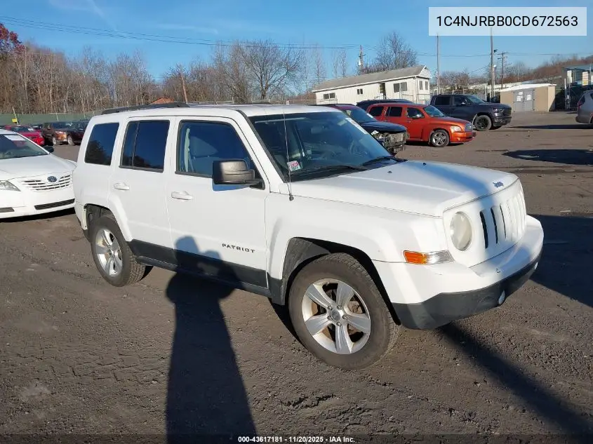 1C4NJRBB0CD672563 2012 Jeep Patriot Sport