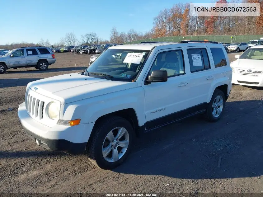 1C4NJRBB0CD672563 2012 Jeep Patriot Sport