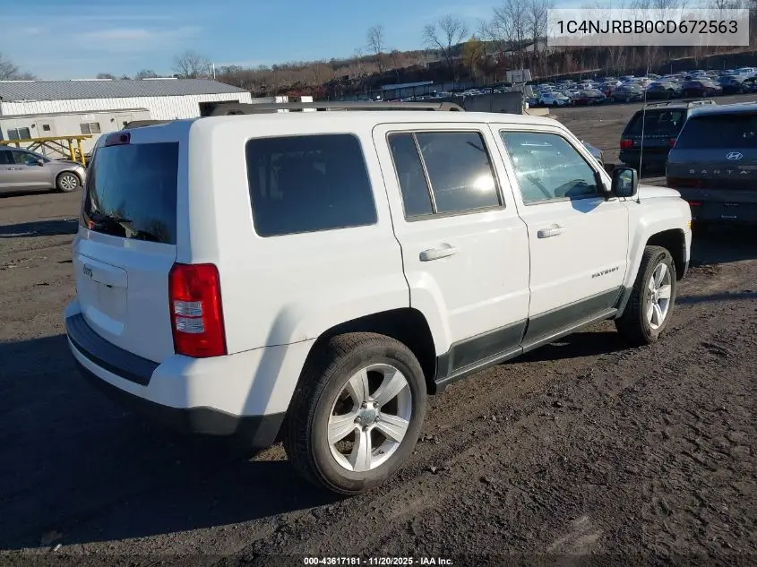 1C4NJRBB0CD672563 2012 Jeep Patriot Sport