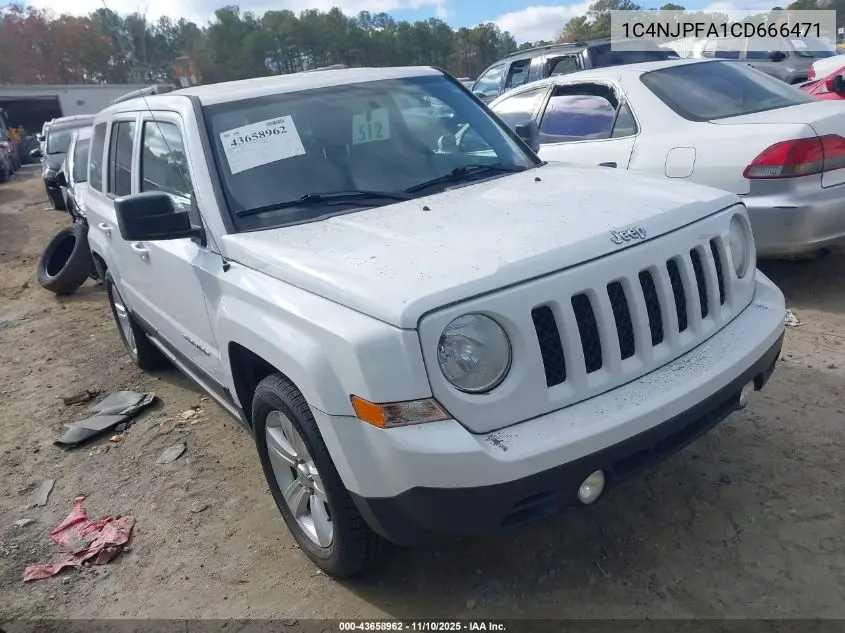 1C4NJPFA1CD666471 2012 Jeep Patriot Latitude