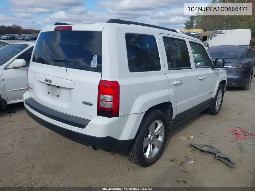 1C4NJPFA1CD666471 2012 Jeep Patriot Latitude
