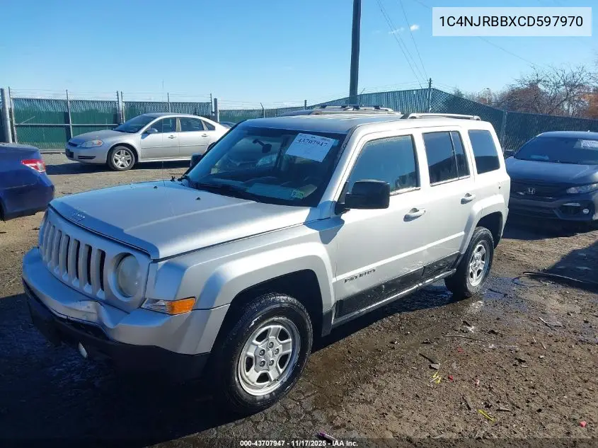 1C4NJRBBXCD597970 2012 Jeep Patriot Sport
