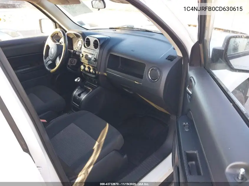 1C4NJRFB0CD630615 2012 Jeep Patriot Latitude
