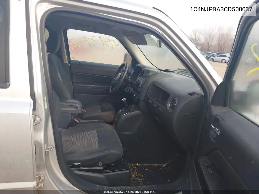 1C4NJPBA3CD500037 2012 Jeep Patriot Sport