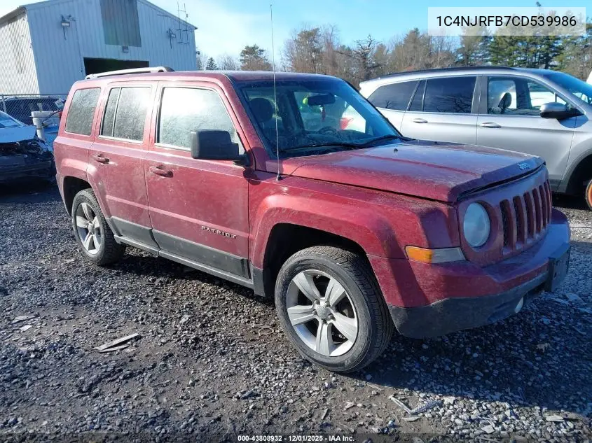 1C4NJRFB7CD539986 2012 Jeep Patriot Latitude