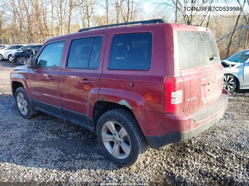 1C4NJRFB7CD539986 2012 Jeep Patriot Latitude