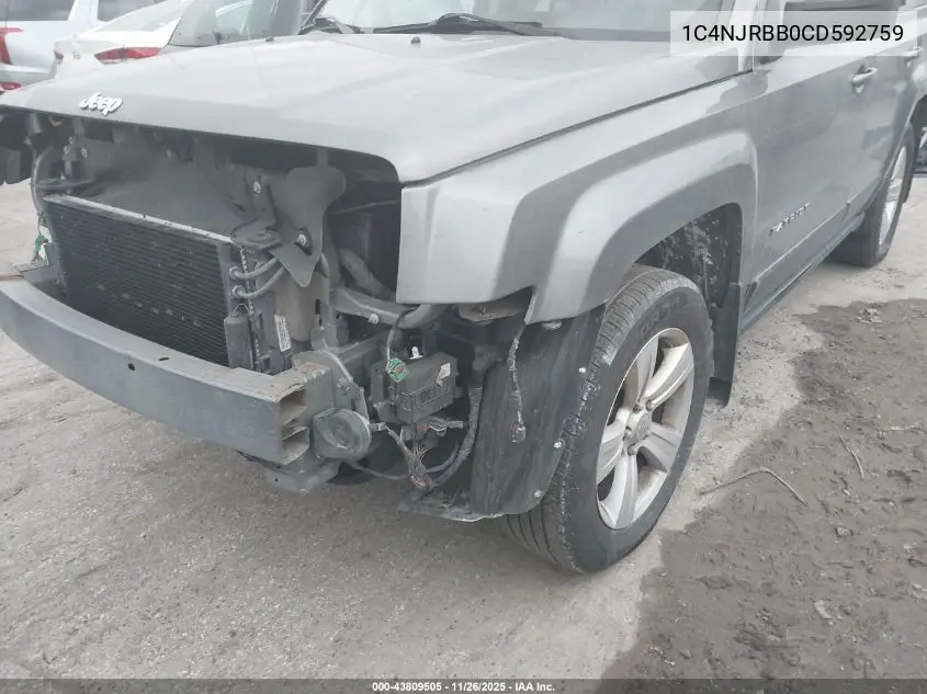 1C4NJRBB0CD592759 2012 Jeep Patriot Sport