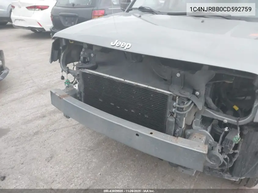 1C4NJRBB0CD592759 2012 Jeep Patriot Sport