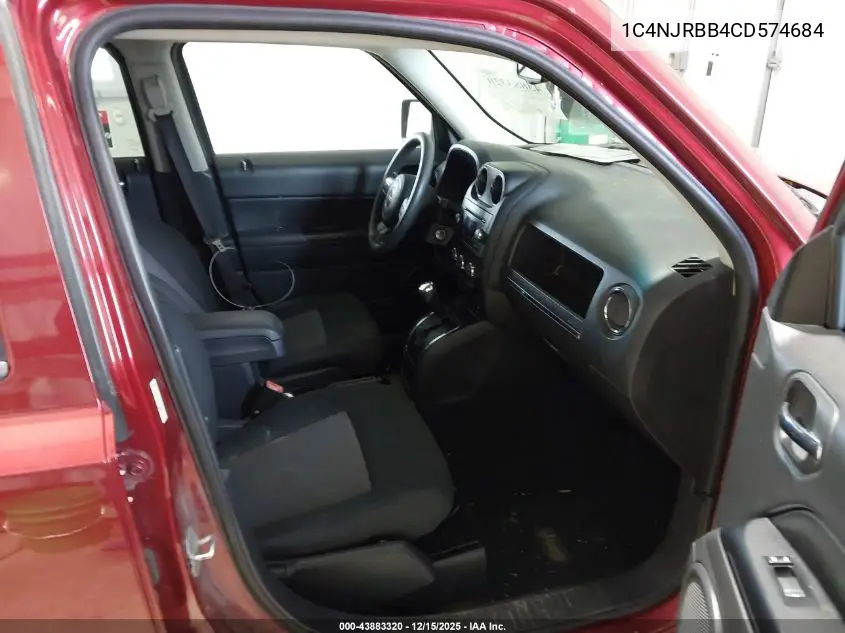 1C4NJRBB4CD574684 2012 Jeep Patriot Sport