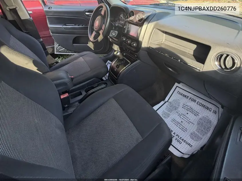 1C4NJPBAXDD260776 2013 Jeep Patriot Sport