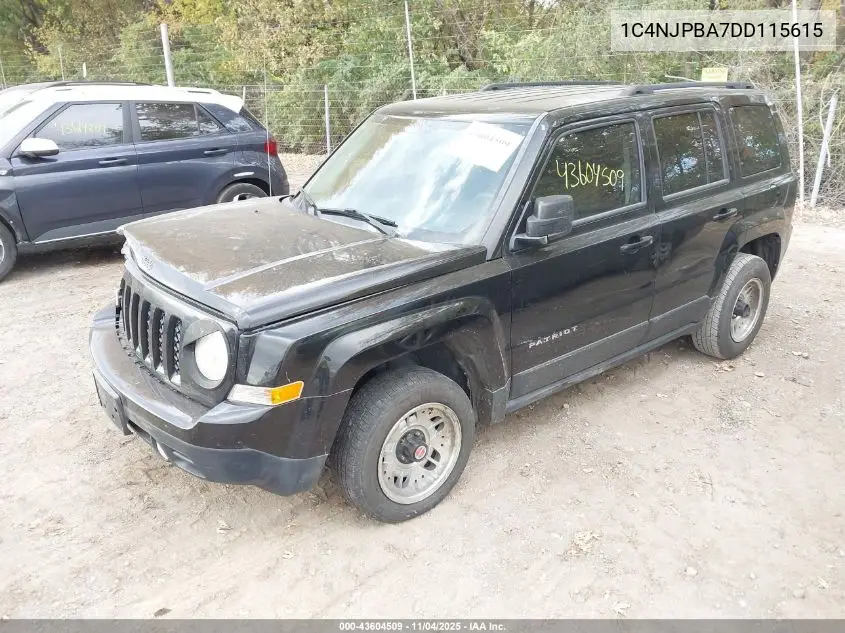 1C4NJPBA7DD115615 2013 Jeep Patriot Sport