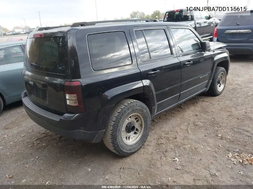 1C4NJPBA7DD115615 2013 Jeep Patriot Sport
