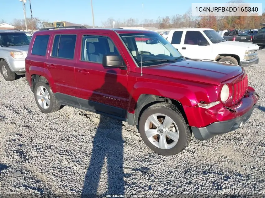 1C4NJRFB4DD165340 2013 Jeep Patriot Latitude