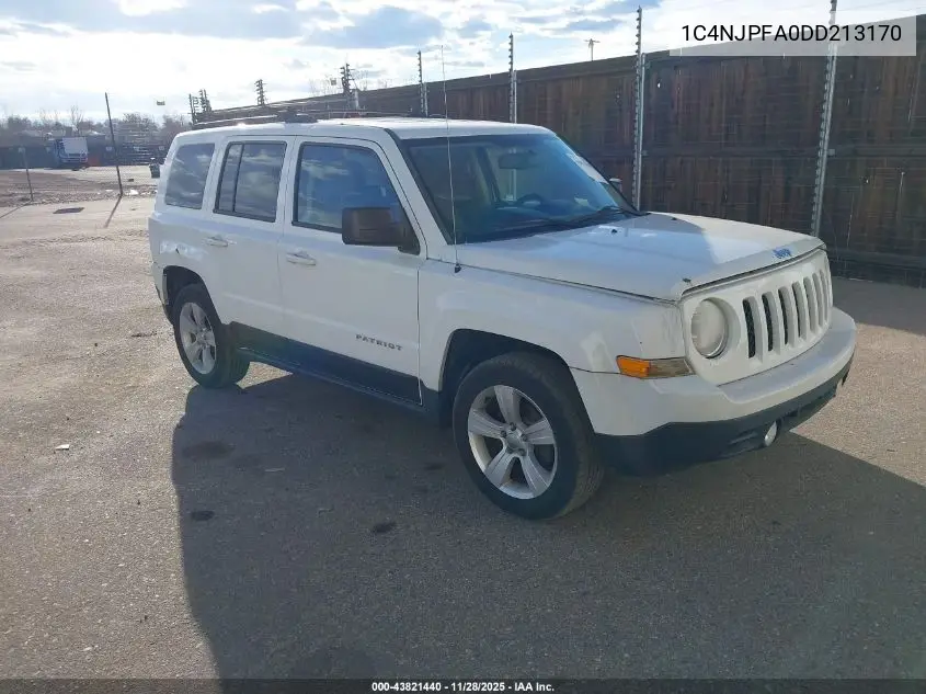 1C4NJPFA0DD213170 2013 Jeep Patriot Latitude