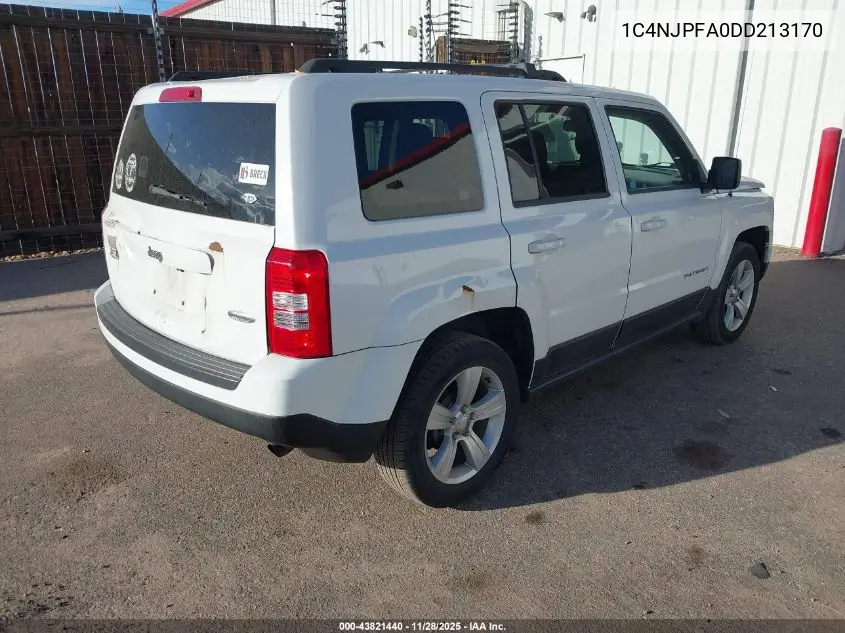 1C4NJPFA0DD213170 2013 Jeep Patriot Latitude