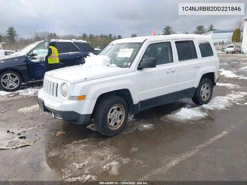 1C4NJRBB2DD221846 2013 Jeep Patriot Sport