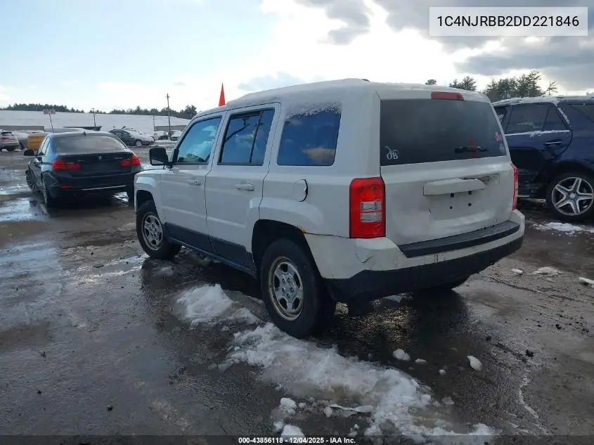 1C4NJRBB2DD221846 2013 Jeep Patriot Sport