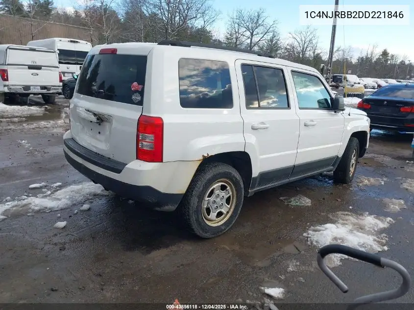 1C4NJRBB2DD221846 2013 Jeep Patriot Sport