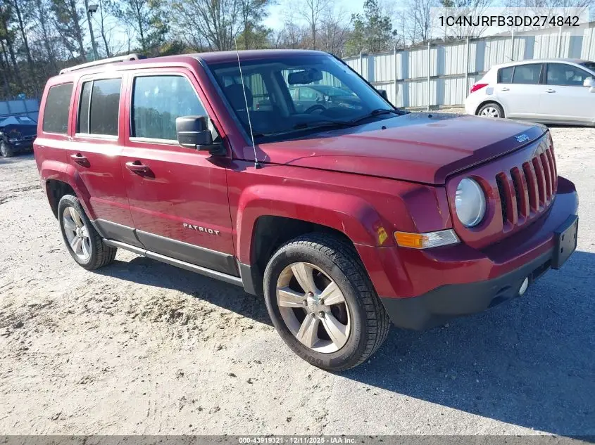 1C4NJRFB3DD274842 2013 Jeep Patriot Latitude