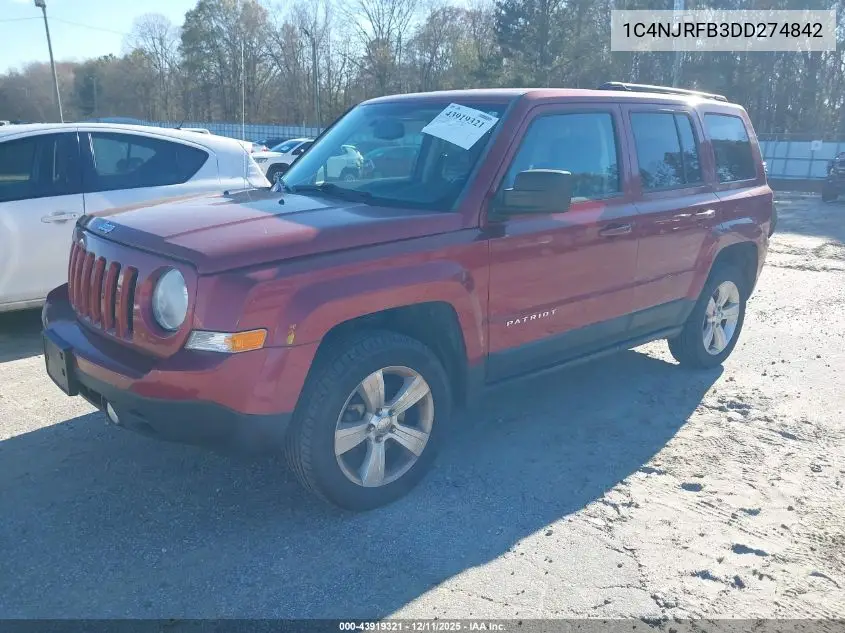 1C4NJRFB3DD274842 2013 Jeep Patriot Latitude