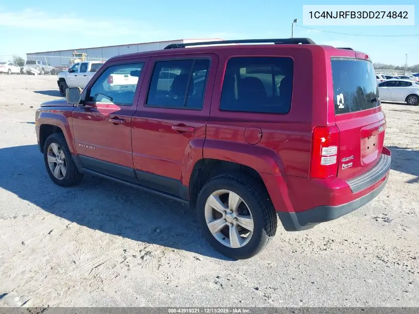 1C4NJRFB3DD274842 2013 Jeep Patriot Latitude