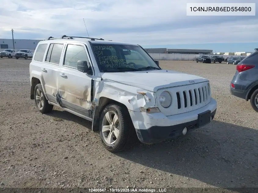 1C4NJRAB6ED554800 2014 Jeep Patriot