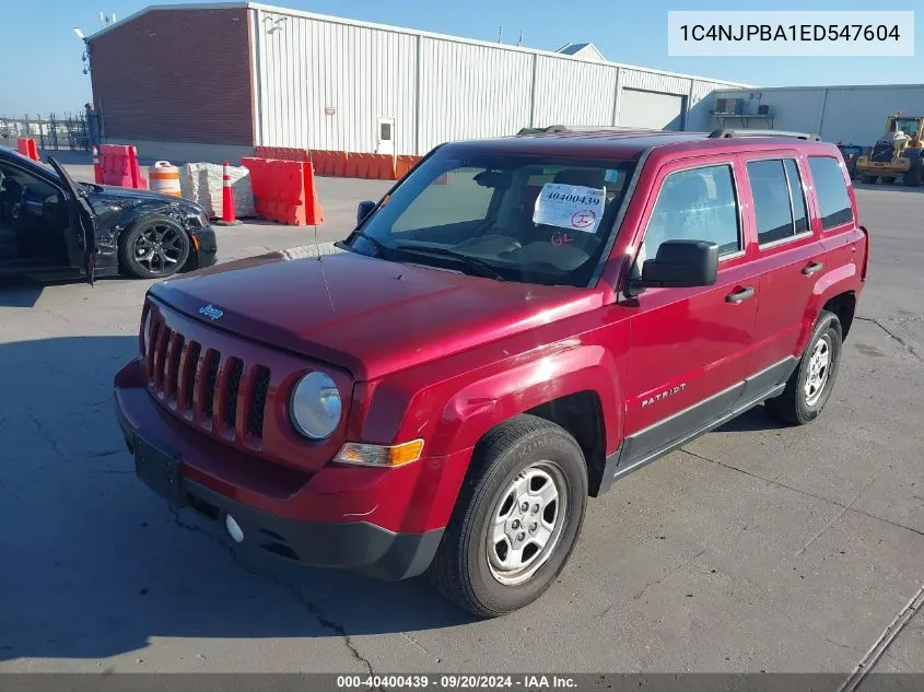 2014 Jeep Patriot Sport VIN: 1C4NJPBA1ED547604 Lot: 40400439