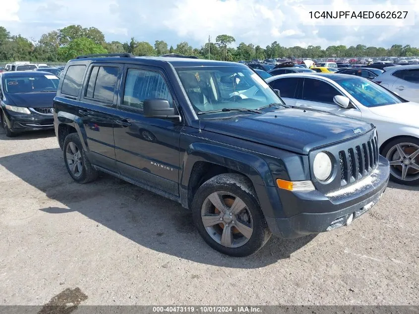 1C4NJPFA4ED662627 2014 Jeep Patriot High Altitude