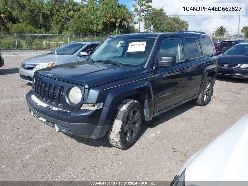 1C4NJPFA4ED662627 2014 Jeep Patriot High Altitude