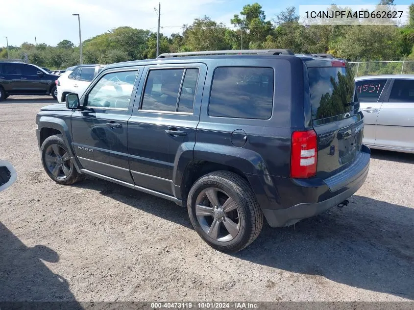 1C4NJPFA4ED662627 2014 Jeep Patriot High Altitude