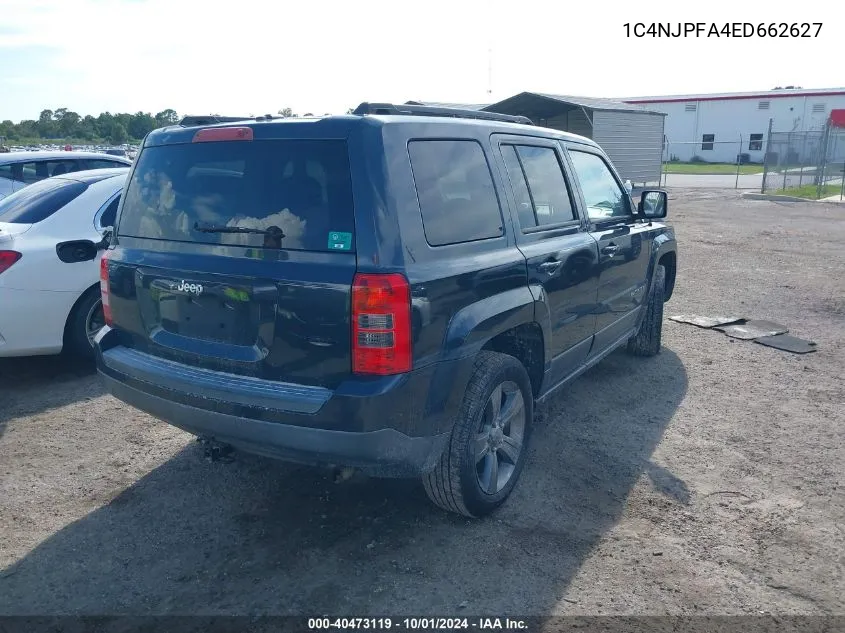 1C4NJPFA4ED662627 2014 Jeep Patriot High Altitude