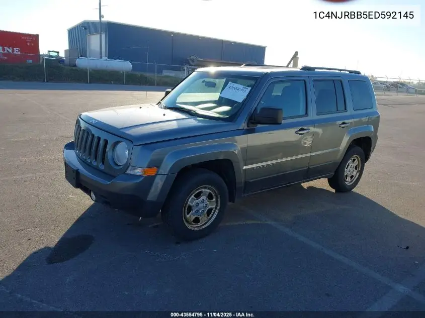 1C4NJRBB5ED592145 2014 Jeep Patriot Sport